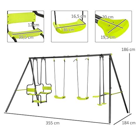 Diverse tipologie di sedute per altalene per bambini