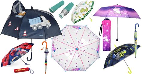 Manici ergonomici e arrotondati per ombrelli da bambini