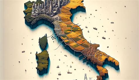 Mappa dell'Italia nel 1946 indicante le rotte dei treni solidali dal Sud al Nord