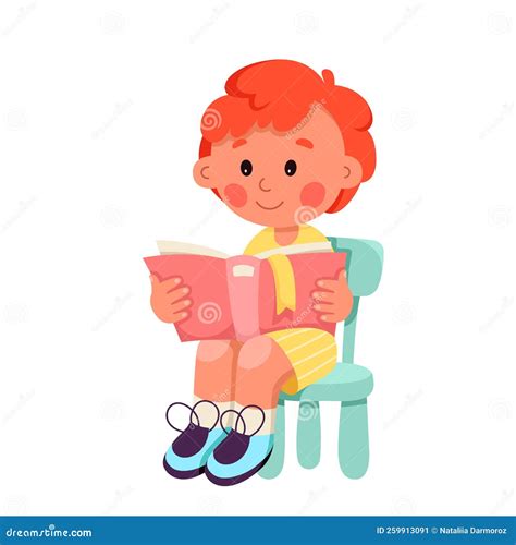 Un bambino che legge comodamente seduto su un divanetto colorato in una cameretta ben illuminata