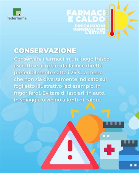 Simboli di conservazione dei farmaci: fresco, asciutto, al riparo dalla luce