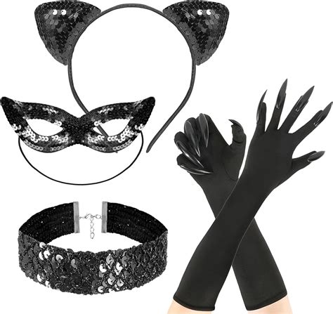 Accessori per il costume di Catwoman: maschere, orecchie, fruste