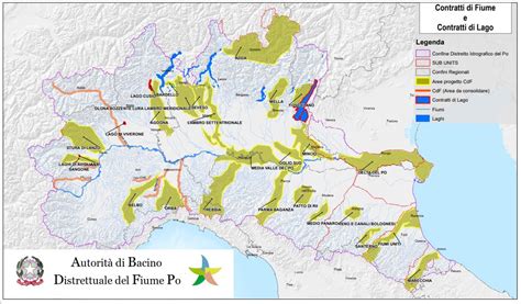 Mappa del bacino del fiume Peciora