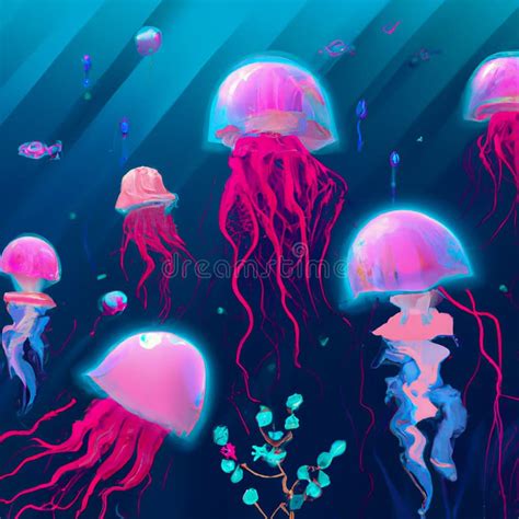 dettaglio tecnico dell'animazione digitale delle meduse