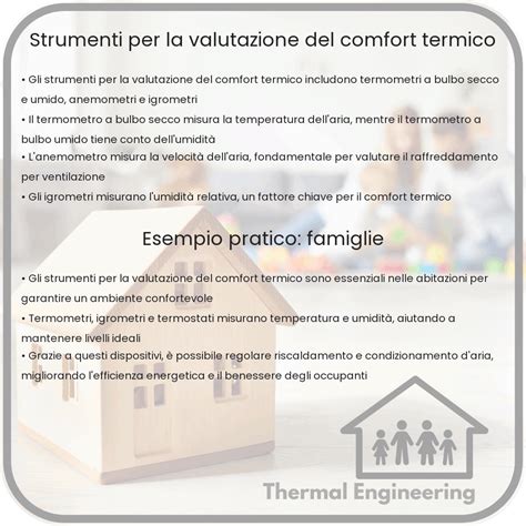 Schema del comfort termico ideale per bambini