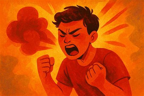 rappresentazione grafica dell'emozione della rabbia in un bambino