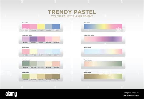 Tavolozza di colori pastello e caldi