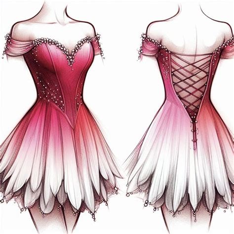 Disegno di un vestito da pattinaggio personalizzato