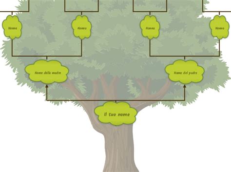 Diagramma della connessione tra individuo e albero genealogico