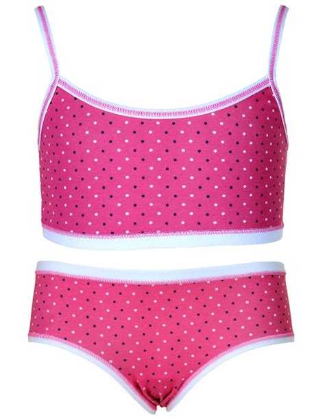 set di intimo colorato e coordinato per bambine