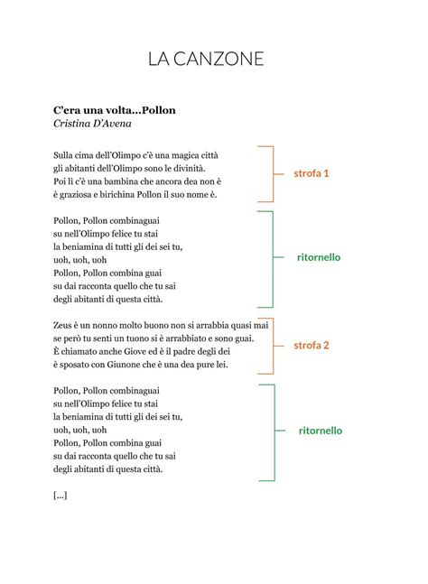 schema concettuale che collega il testo della canzone alla realtà di cronaca del 1968