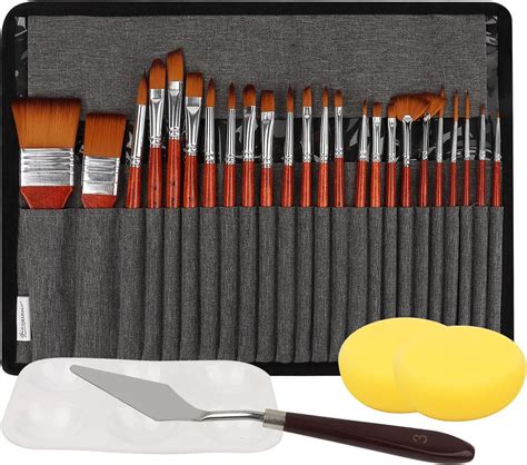 set di colori per il viso e pennelli