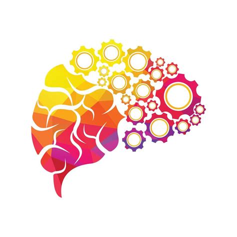 illustrazione stilizzata di un cervello con ingranaggi che rappresentano pensieri e emozioni