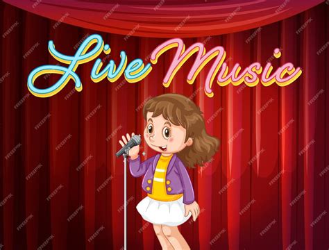 bambina che canta sul palco