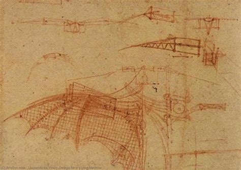 Schizzi di macchine volanti di Leonardo da Vinci