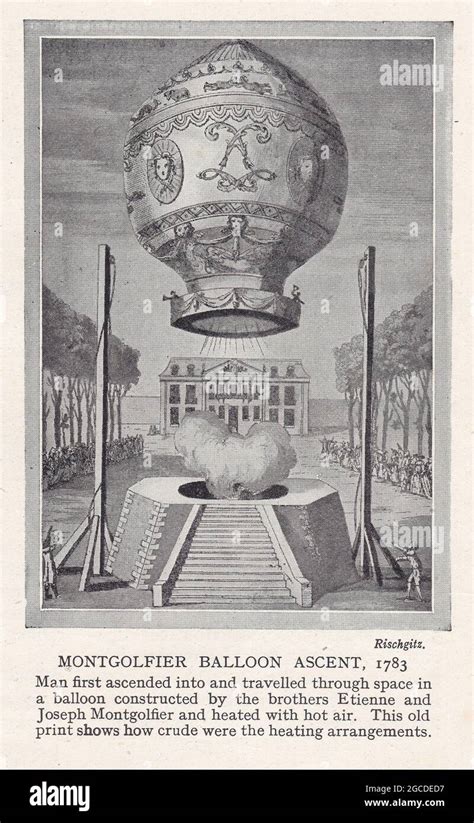 Mongolfiera dei fratelli Montgolfier in volo