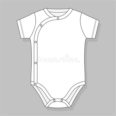 Illustrazione di un body incrociato per neonato