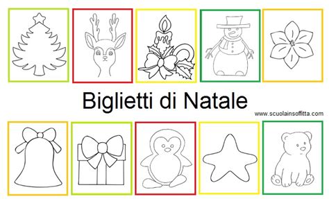 Bambini che creano biglietti di Natale con materiali vari