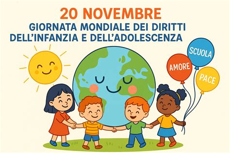 Bambini che tengono in mano un globo terrestre, simbolo dei diritti globali