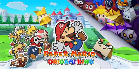 Screenshot di Paper Mario: The Origami King con Mario e Olivia