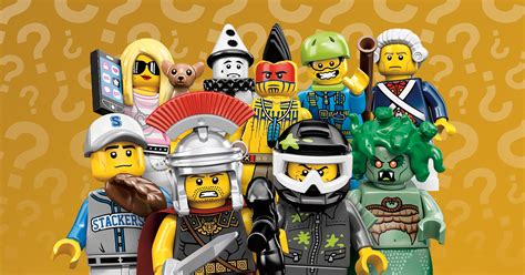 Vari personaggi LEGO in un'immagine composita che rappresenta i giochi LEGO