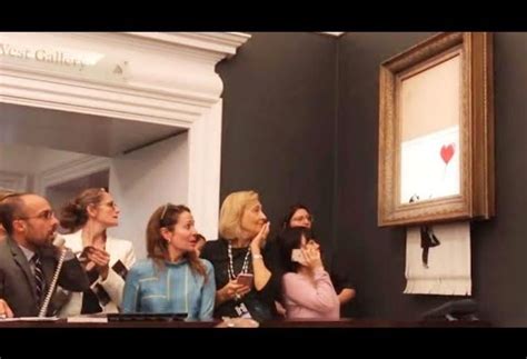 L'autodistruzione dell'opera di Banksy