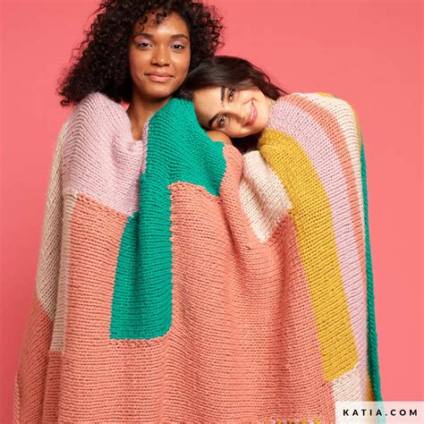 coperta ai ferri colorata