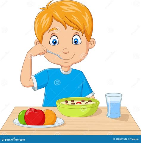 Illustrazione grafica di un bambino che indica del cibo