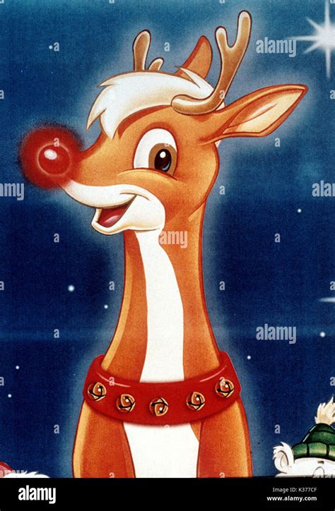 Illustrazione di Rudolph, la renna dal naso rosso