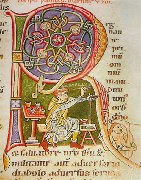 Manoscritto medievale con studenti e professori
