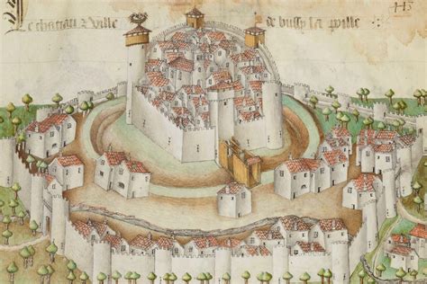 Miniatura medievale raffigurante la città di Bologna