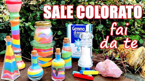 Vaso di sale colorato multistrato