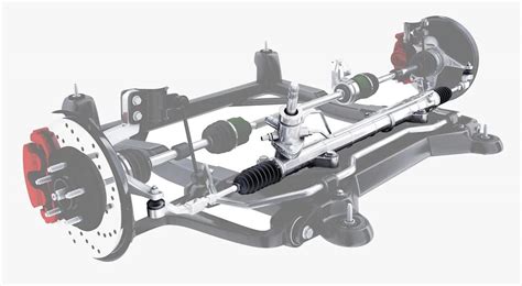 Dettaglio tecnico delle ruote rinforzate e del sistema di sterzo di un trattore elettrico moderno