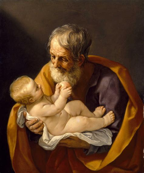 iconografia sacra di San Giuseppe con il bambino Gesù