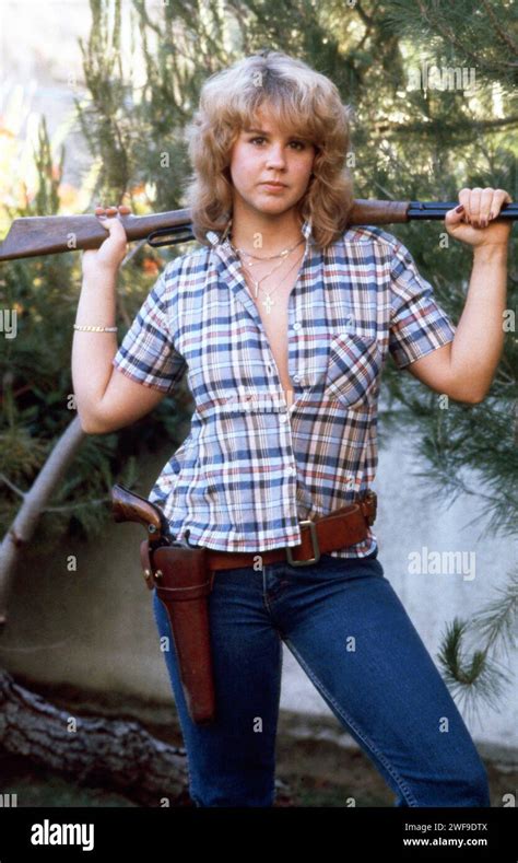 Linda Blair sul set di una produzione televisiva negli anni '90
