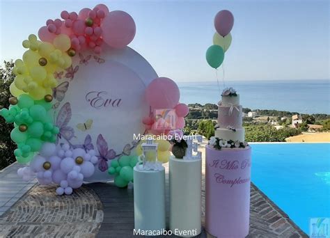 Esempio di allestimento a tema compleanno con palloncini e coordinati
