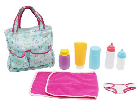 Borsa da spiaggia con pannolini costumino e accessori
