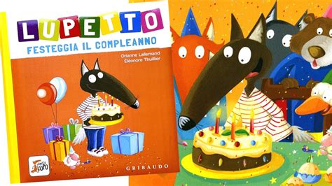 Illustrazione del protagonista Lupetto che festeggia un traguardo di crescita