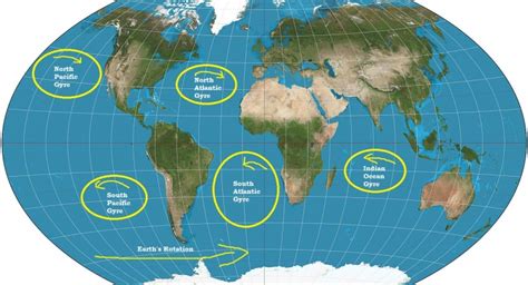 Mappa delle zone di accumulo di plastica negli oceani