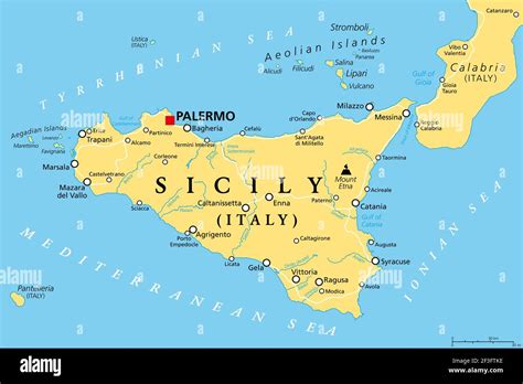 Mappa della Sicilia con Partanna e Palermo evidenziate