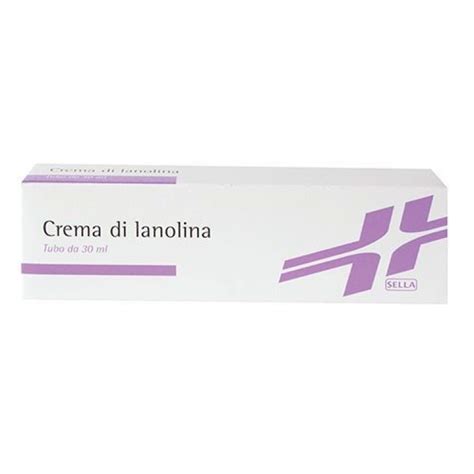 Primo piano di un tubo di crema alla lanolina con foglie di lavanda