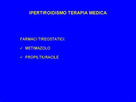 diagramma comparativo dell'azione dei farmaci tireostatici (metimazolo vs propiltiouracile) sulla tiroide