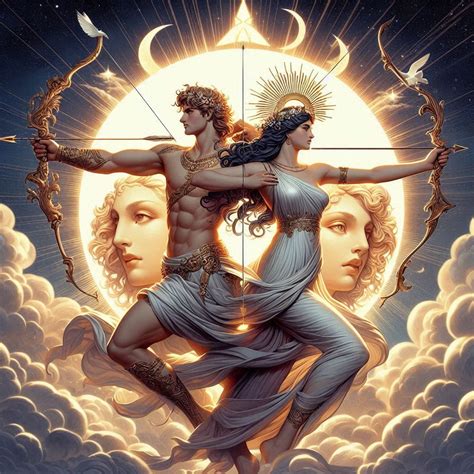 Leto con Apollo e Artemide