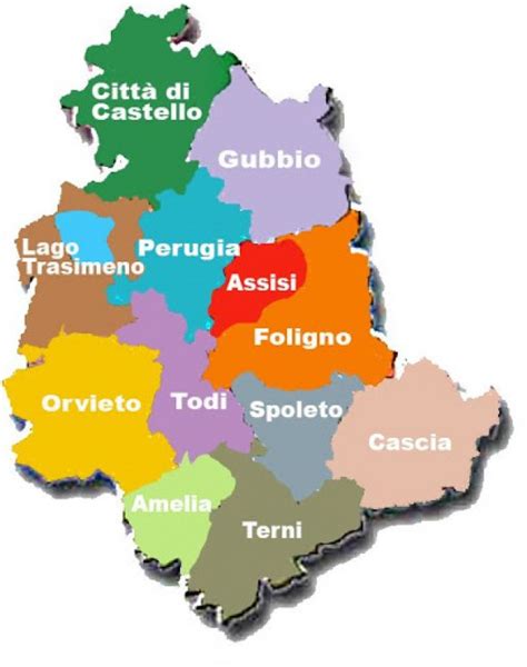 Mappa dei consultori in Umbria