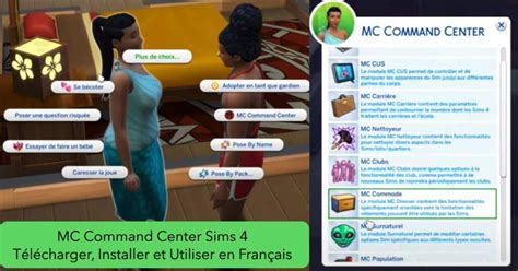 Interfaccia MC Command Center The Sims 4