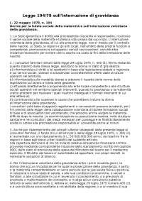 Testo Legge 194/78