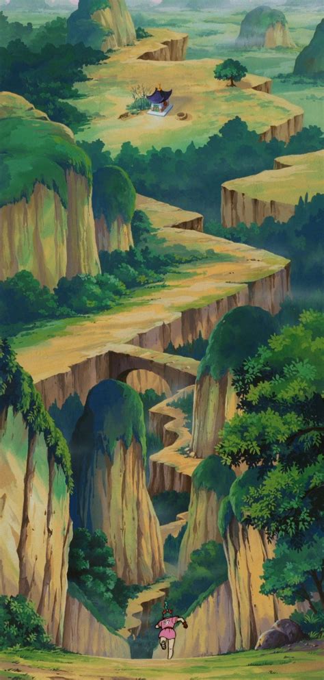 mappa del Monte Paoz e dei luoghi simbolo dell'infanzia di Goku