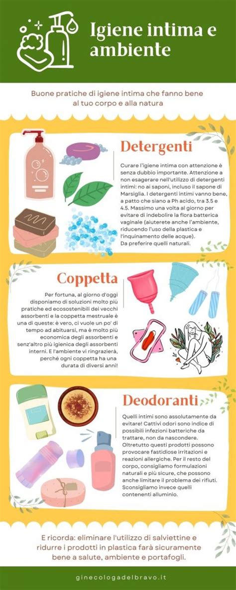 infografica sulle buone pratiche di igiene intima durante il trattamento