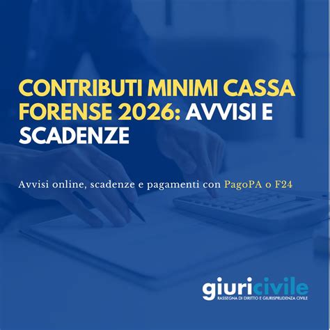 Calendario scadenze Cassa Forense
