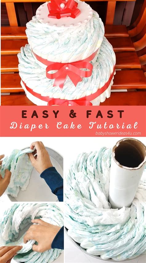 Diaper cake tutorial